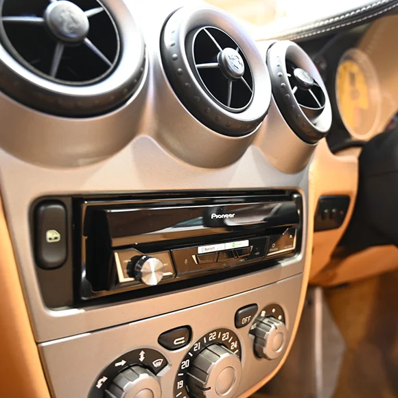 Pioneer Single Din Stereo in a Ferrrari Pioneer Single Din Stereo in a Ferrrari